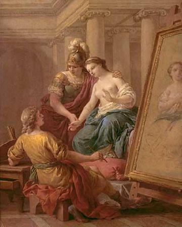 Louis Jean Francois Lagrenee Apelles verliebt sich in die Geliebte Alexander des Groben oil painting picture